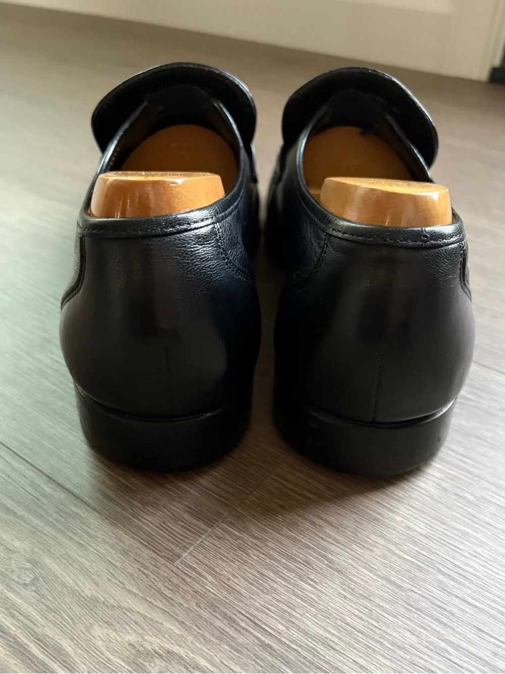 Florsheim Black Leather Penny Loafers